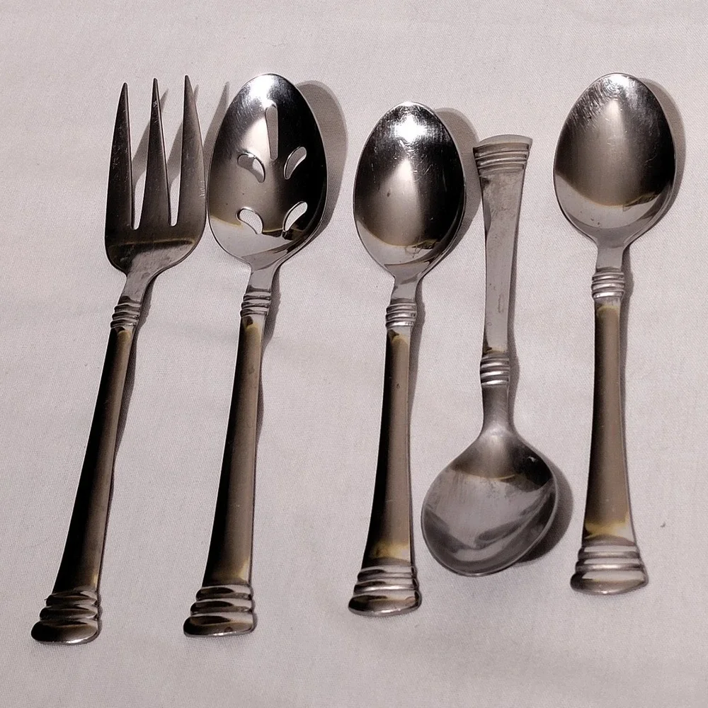 Cambridge Codie Stainless Flatware Lot of 25 Pieces (spoons, serving etc)